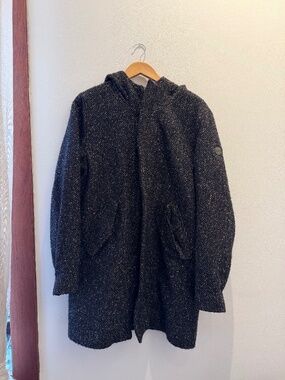 Scotch & Soda Men's Hooded Bouclé Overcoat — FW17